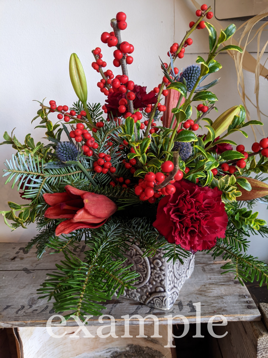 Christmas Vase Arrangement